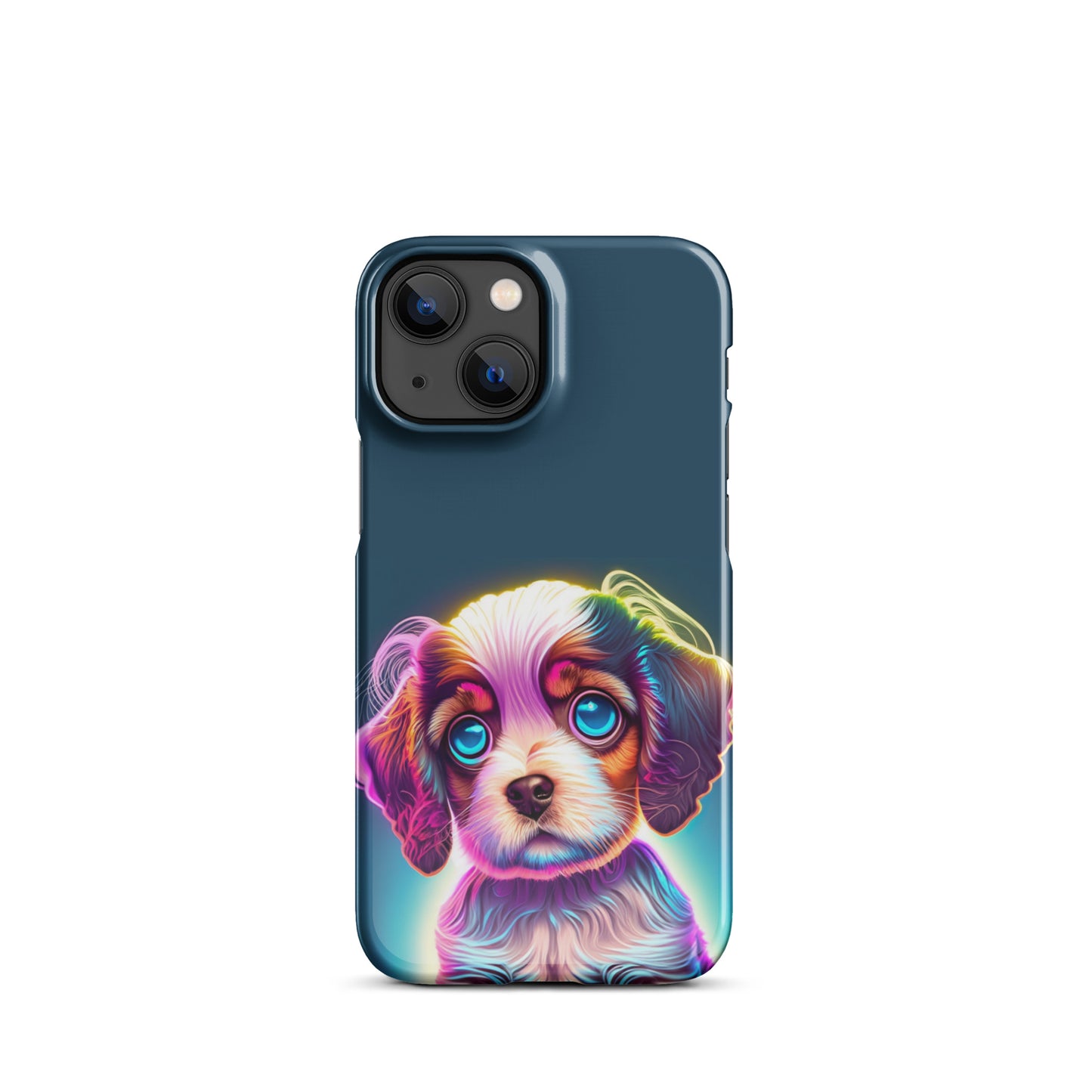 Snap case for iPhone® Cavelier King Charles Spaniel Neon