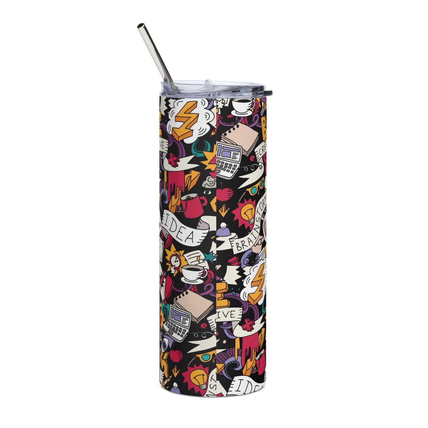 Stainless steel tumbler Be Creative Black