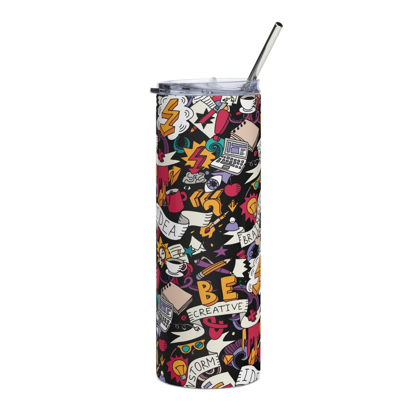 Stainless steel tumbler Be Creative Black