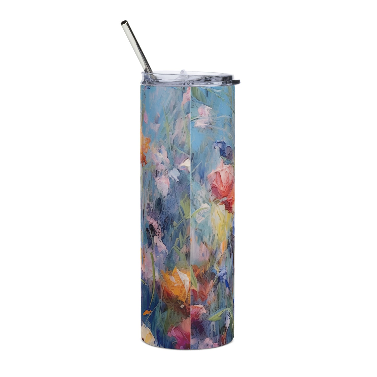 Stainless steel tumbler floral 3