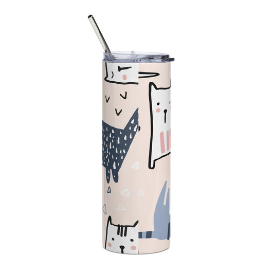 Stainless steel tumbler Cats