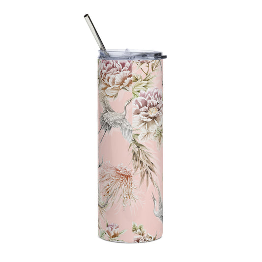 Stainless steel tumbler Stork Pink