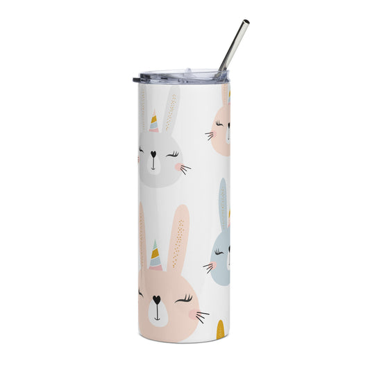 Stainless steel tumbler Bunny Birthday