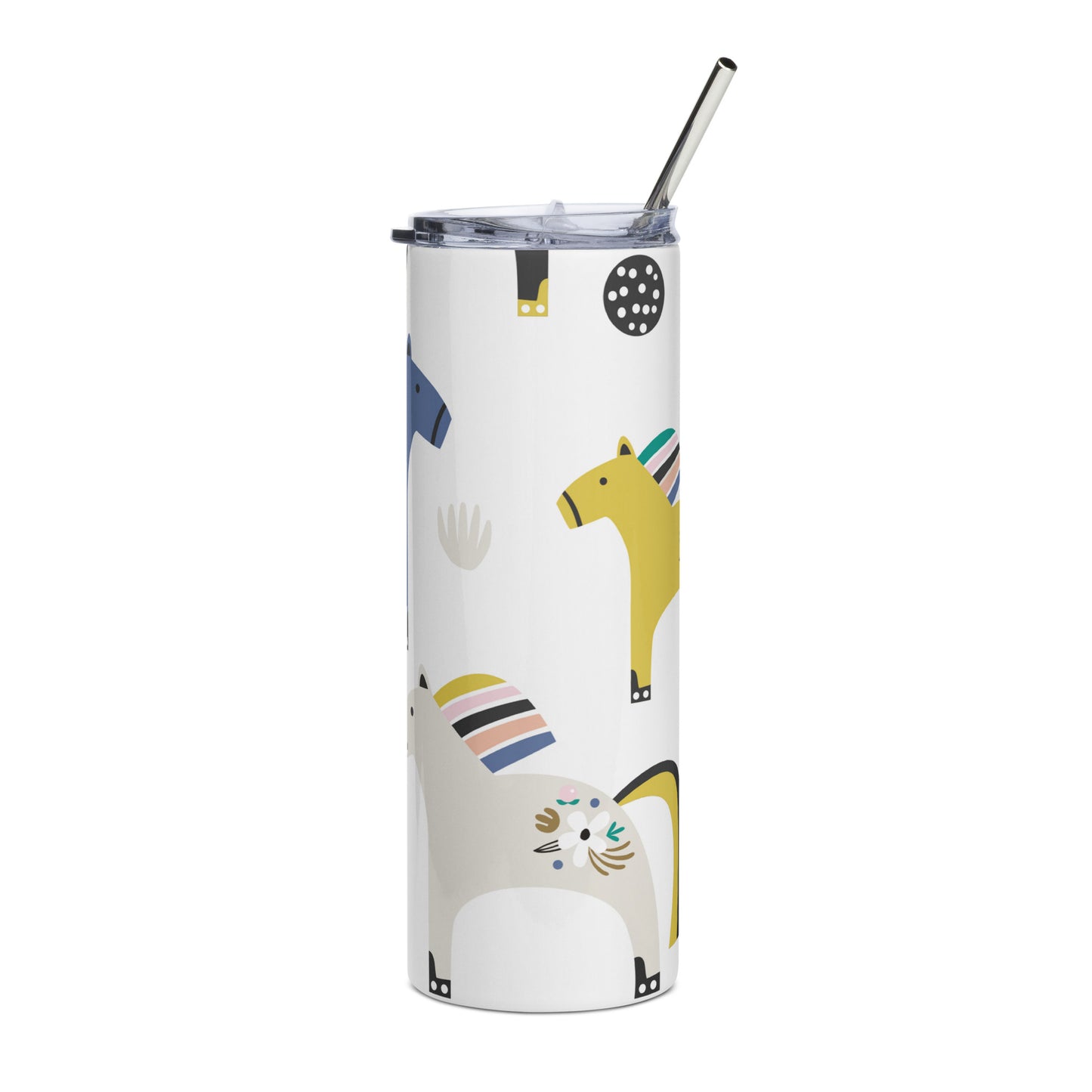 Stainless steel tumbler Horses