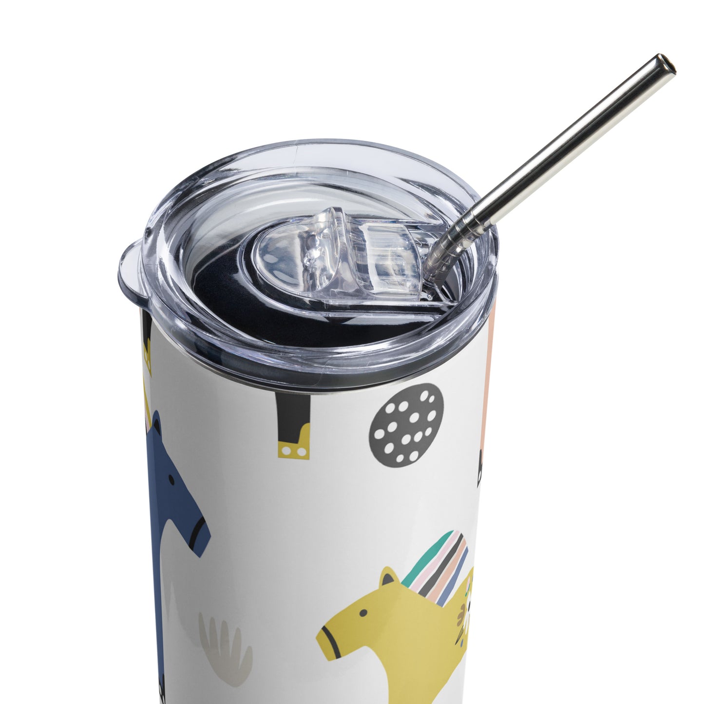 Stainless steel tumbler Horses