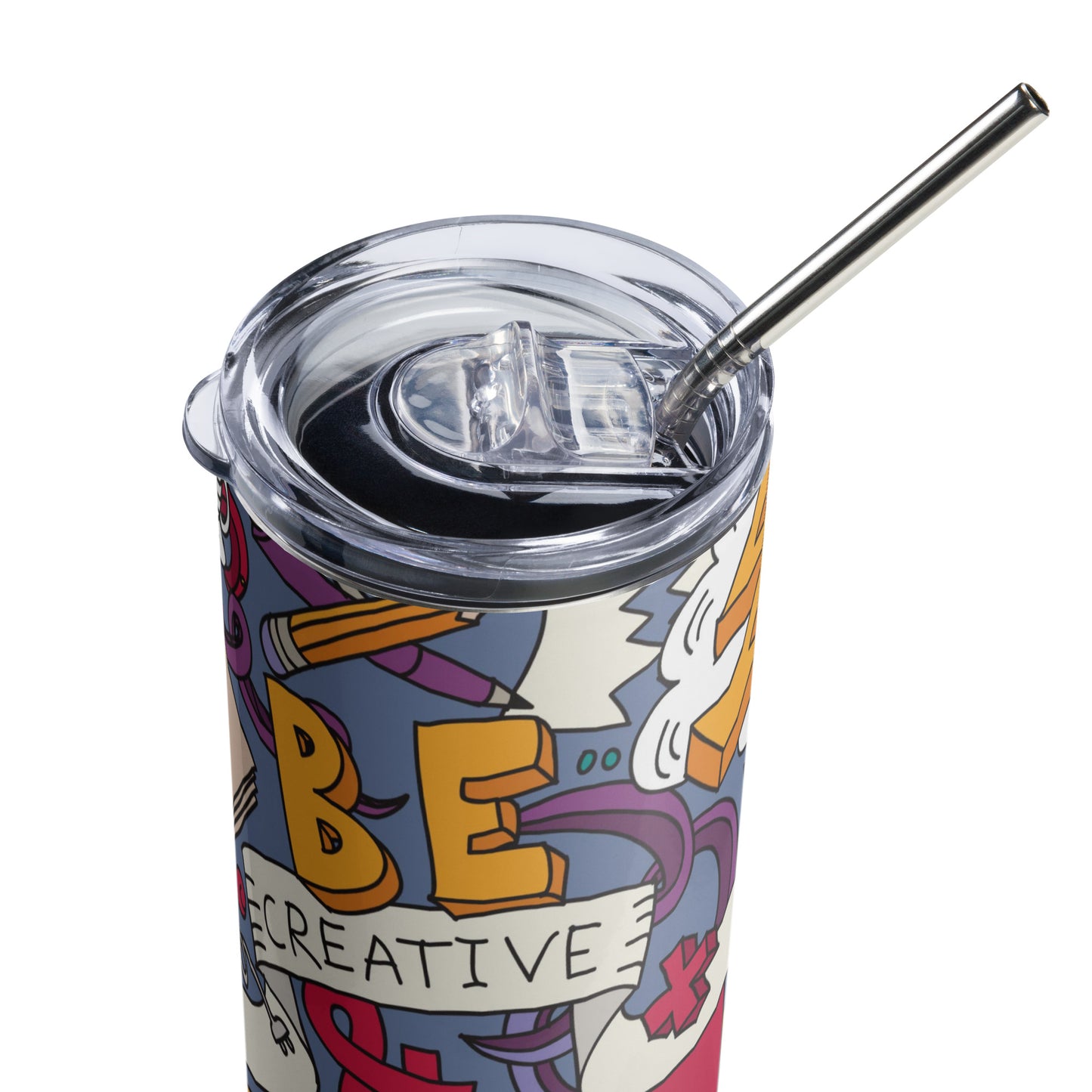 Stainless steel tumbler Be Creative Blue