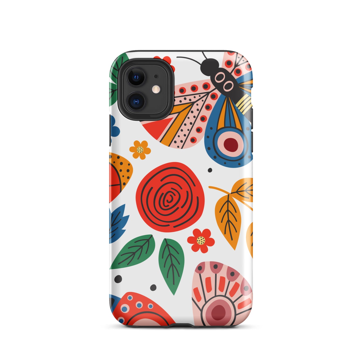 Tough Case for iPhone® Colorful moth