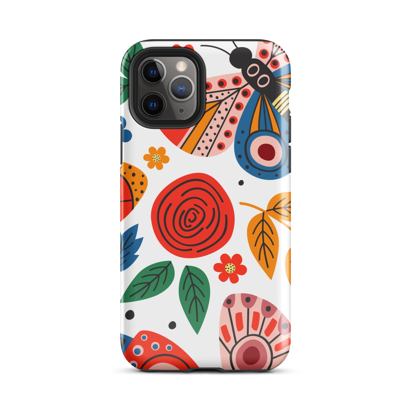 Tough Case for iPhone® Colorful moth