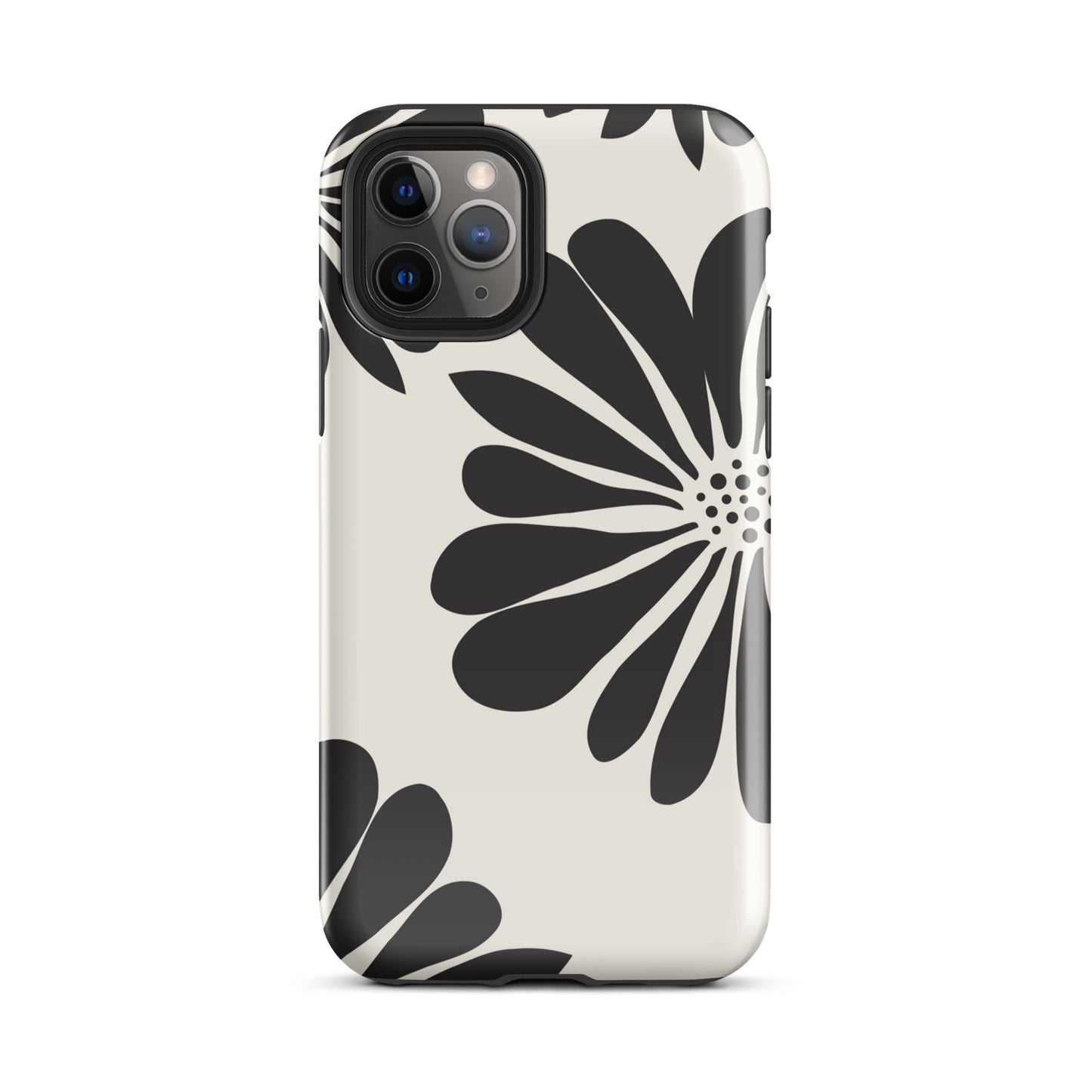 Tough Case for iPhone® Flowers Black & White