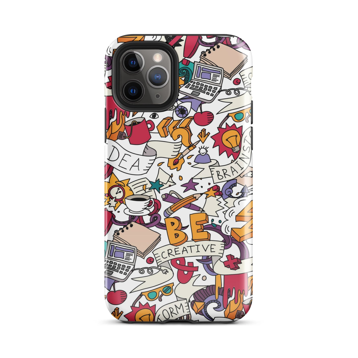 Tough Case for iPhone® Be Creative White