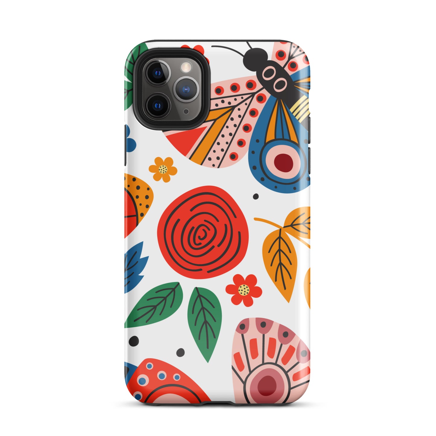 Tough Case for iPhone® Colorful moth