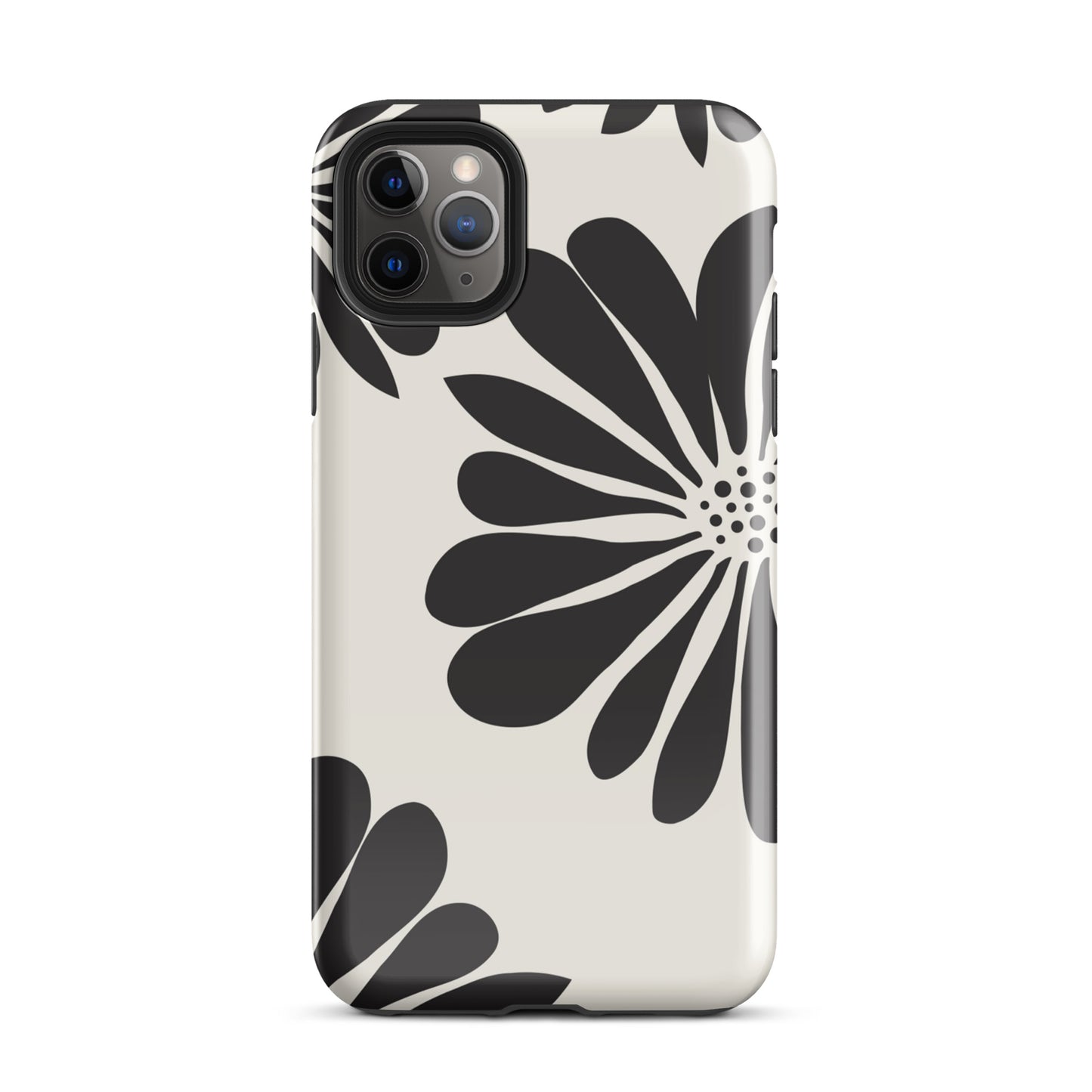 Tough Case for iPhone® Flowers Black & White