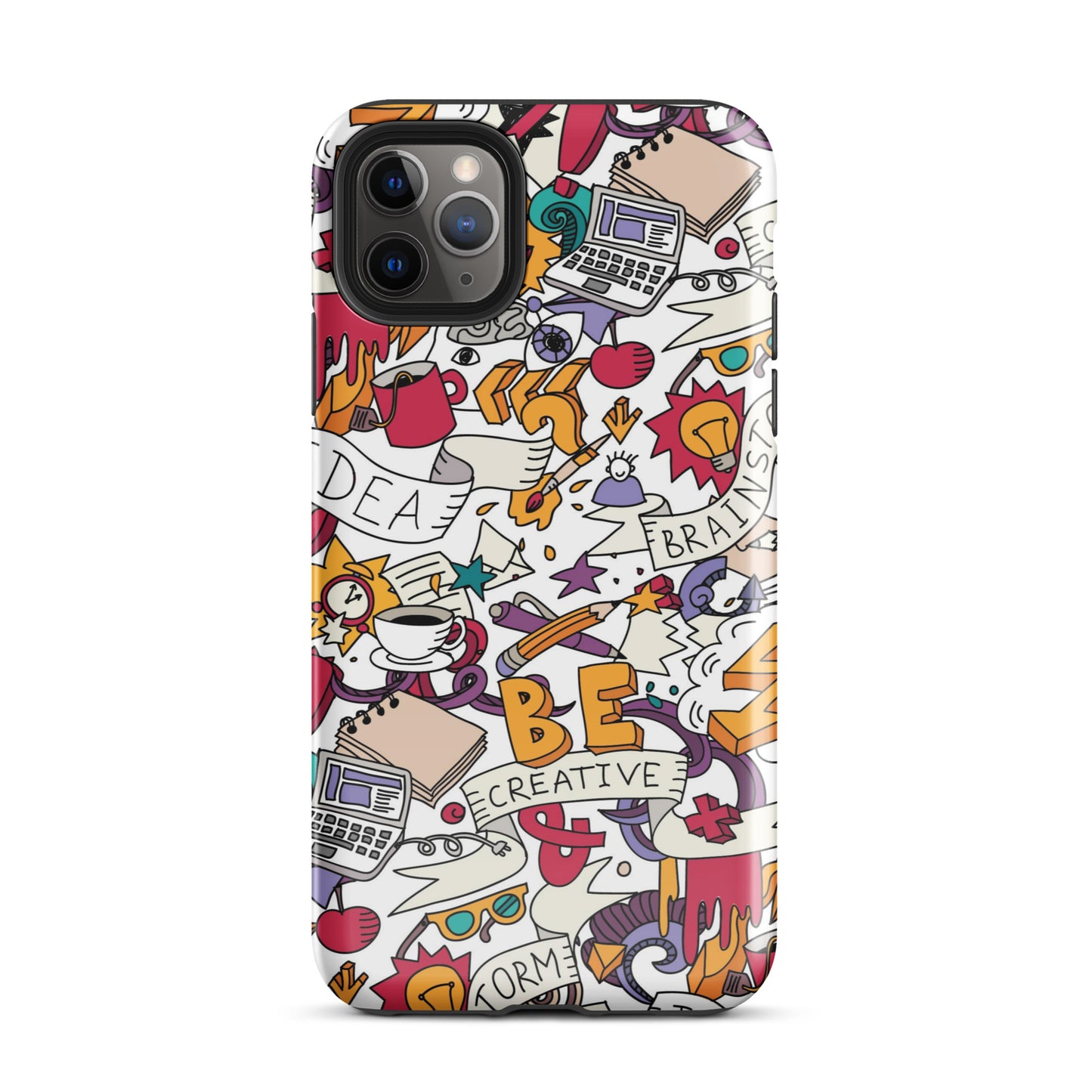 Tough Case for iPhone® Be Creative White