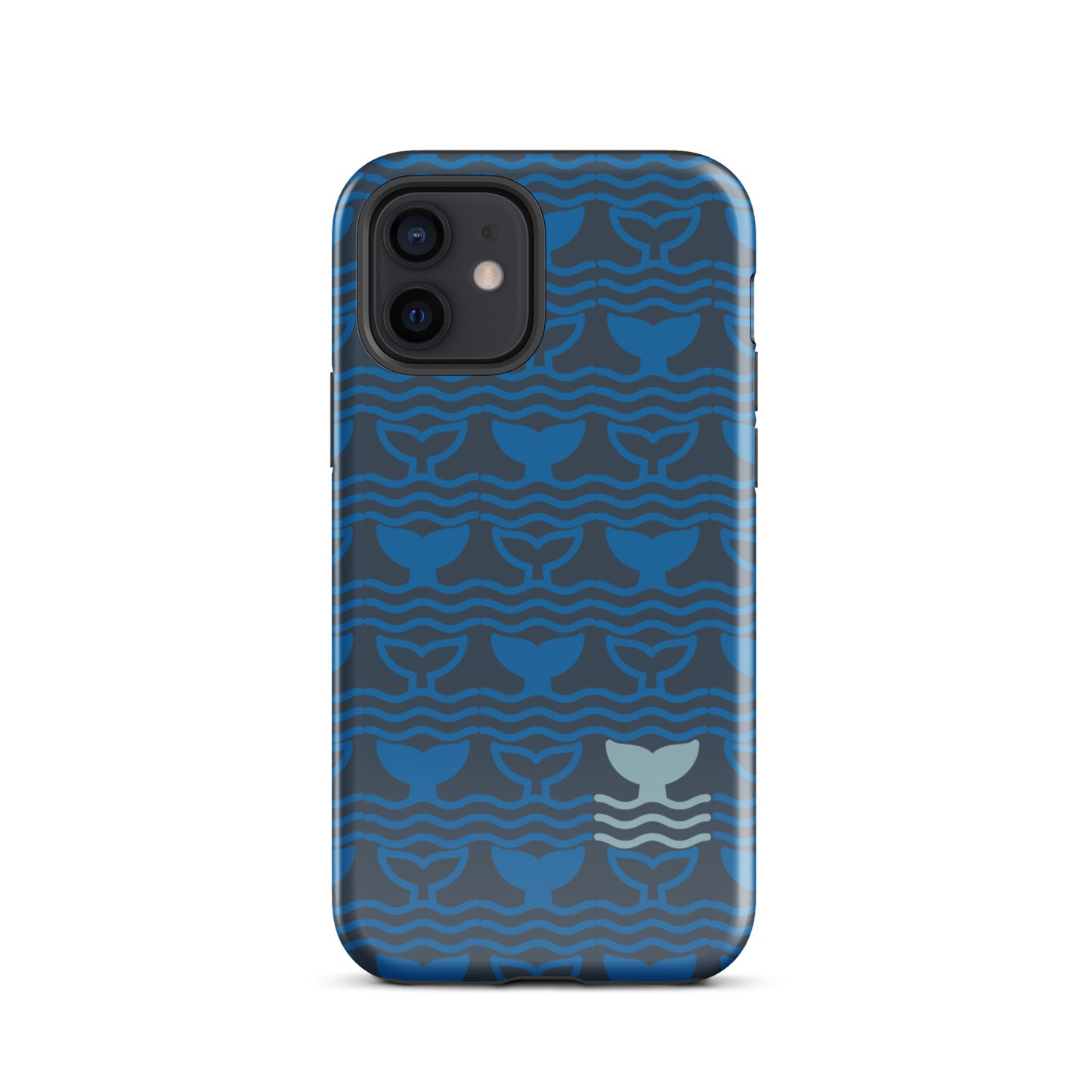 Tough Case for iPhone® Whale Tail Fins Blue