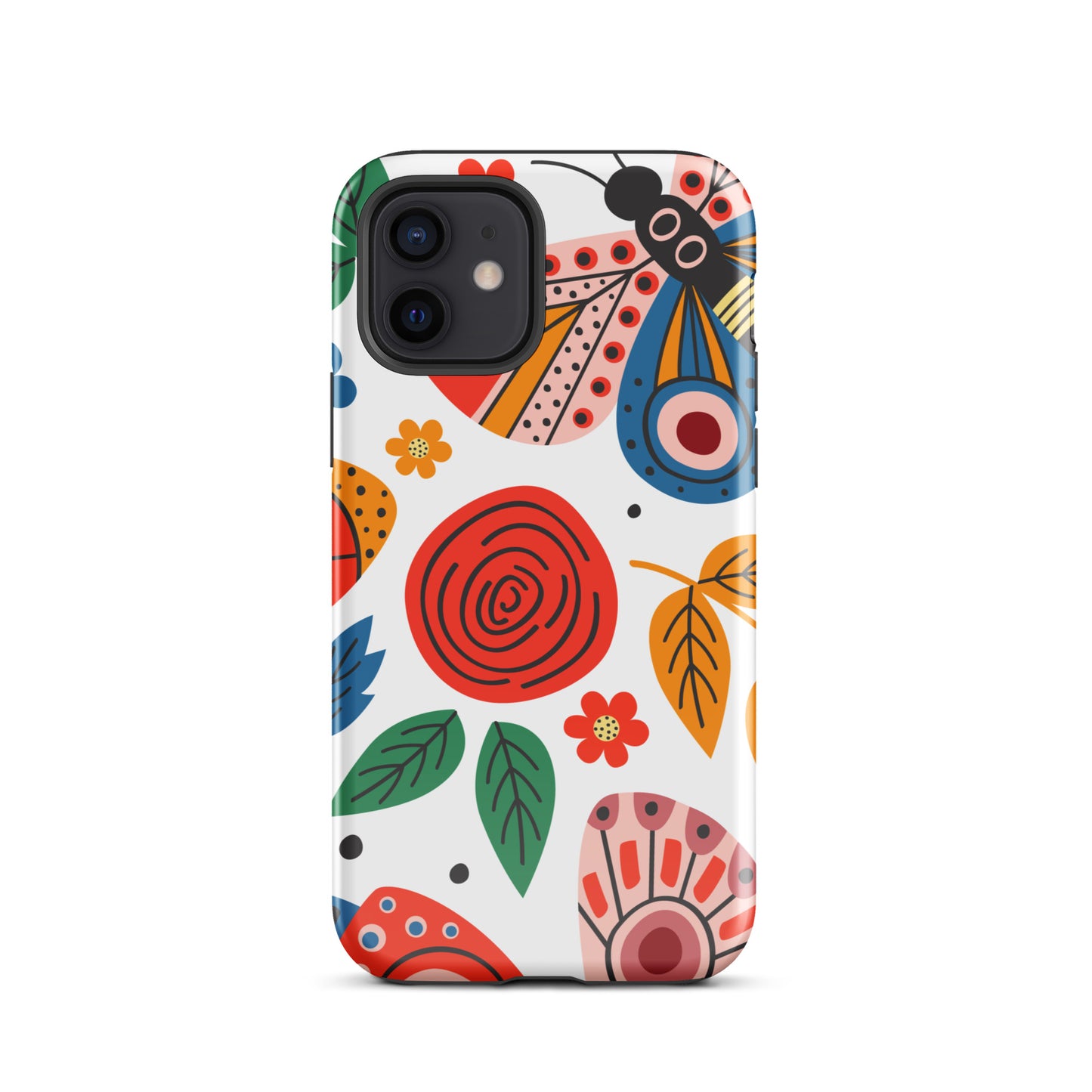 Tough Case for iPhone® Colorful moth