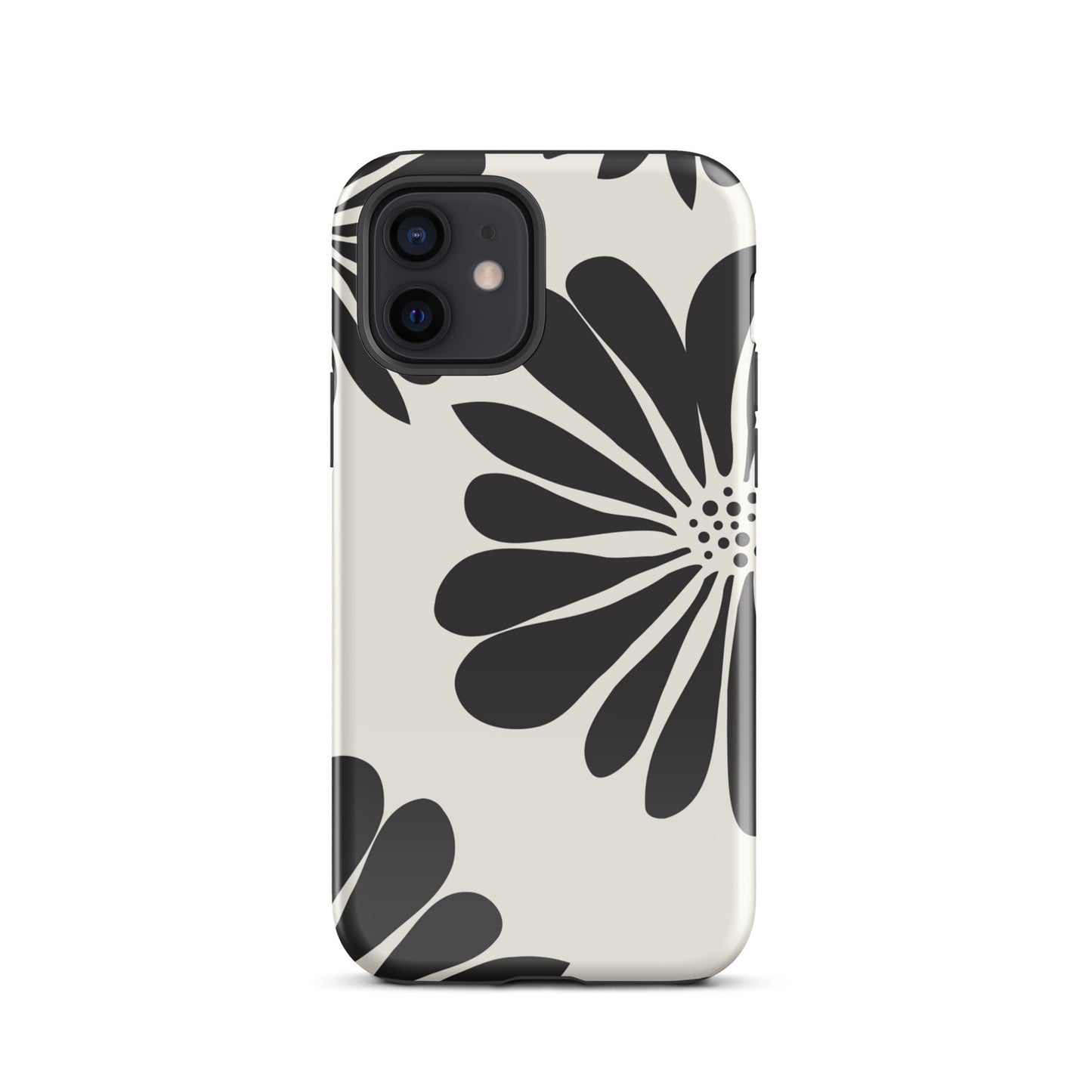 Tough Case for iPhone® Flowers Black & White