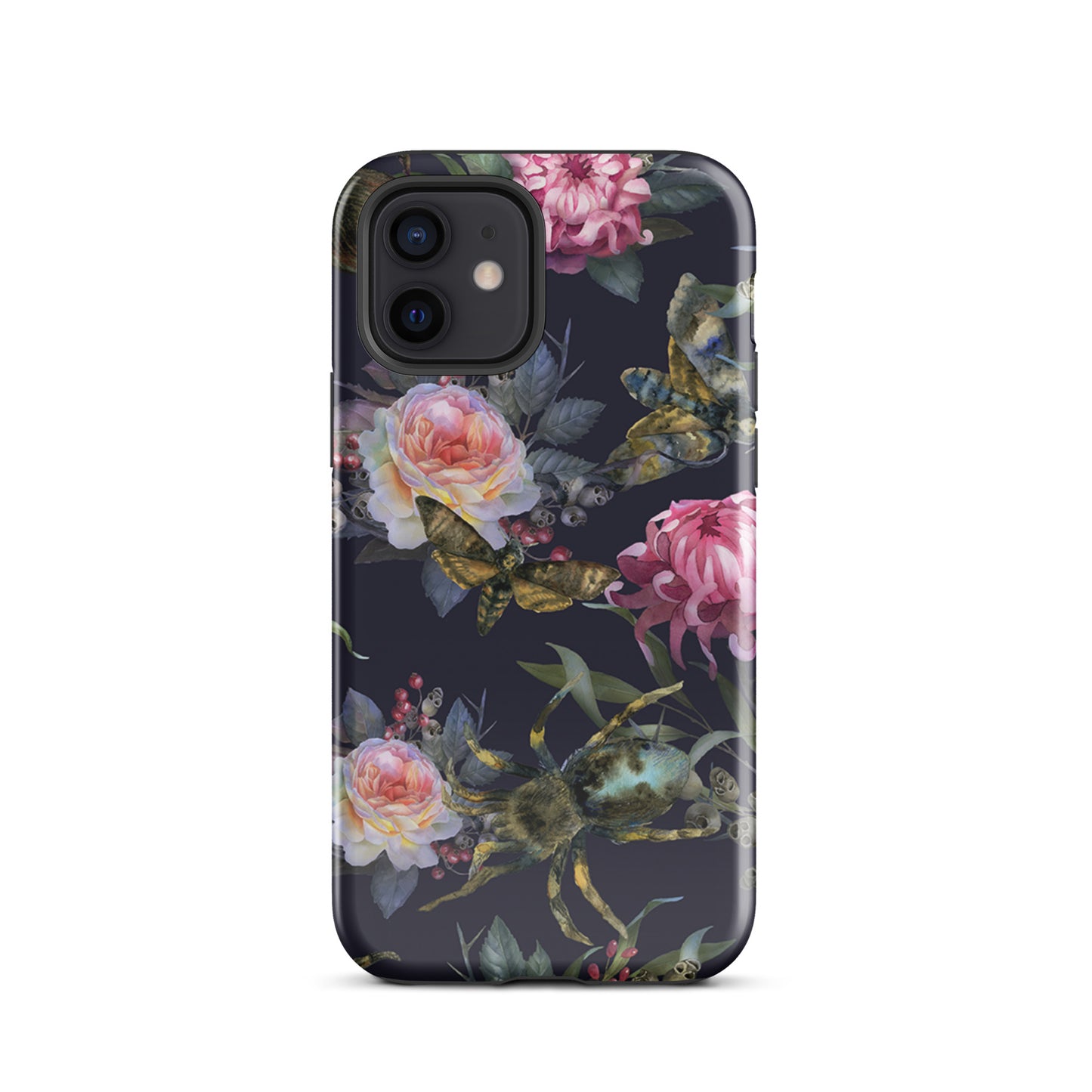 Tough Case for iPhone® Flowers and Spiders