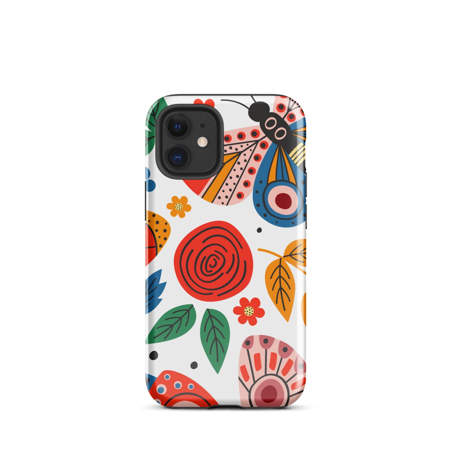 Tough Case for iPhone® Colorful moth