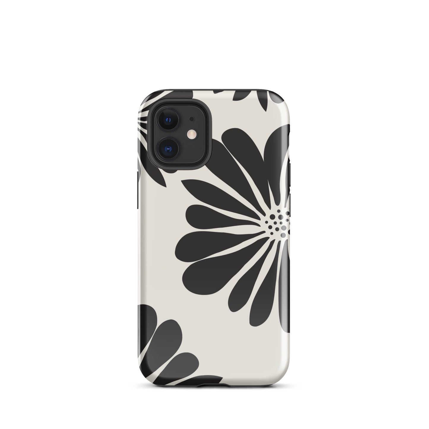 Tough Case for iPhone® Flowers Black & White