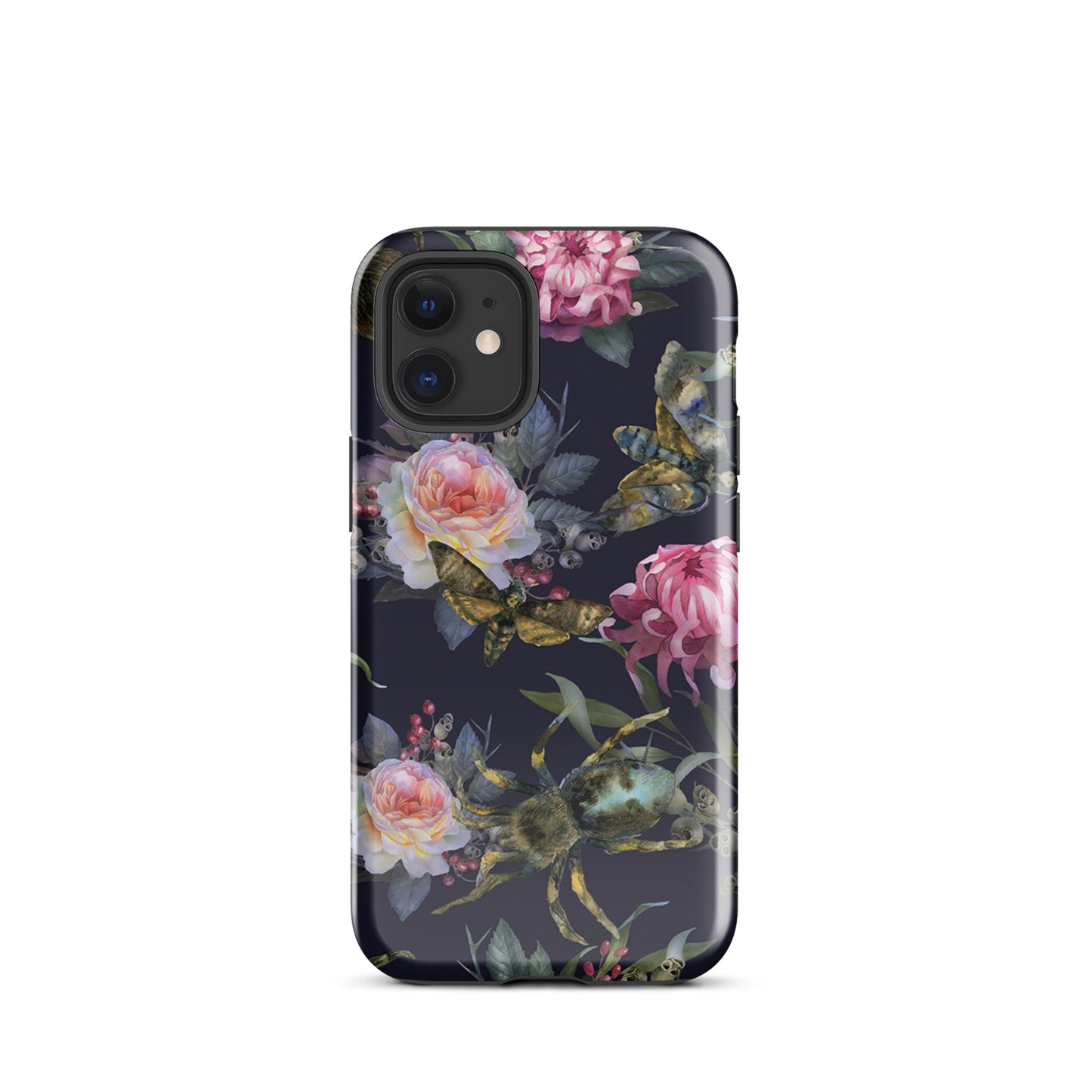 Tough Case for iPhone® Flowers and Spiders