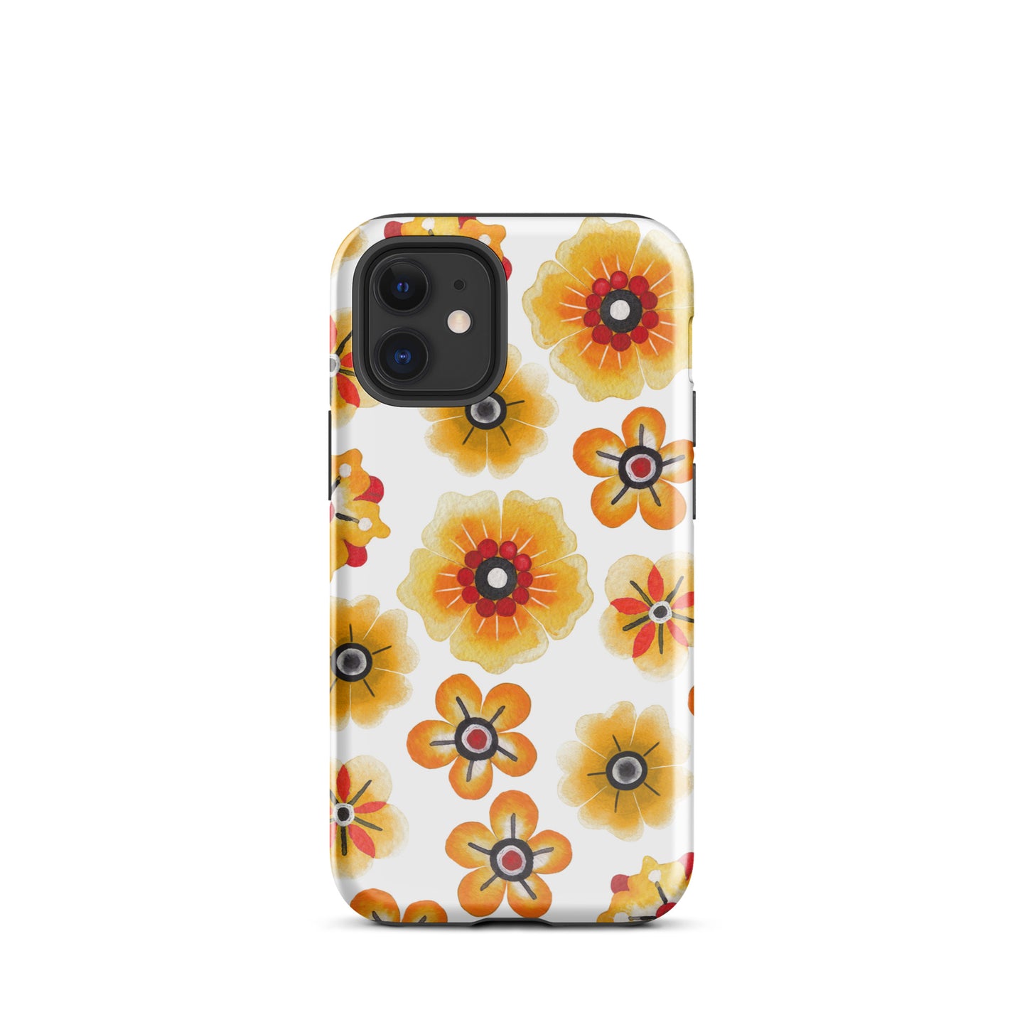 Tough Case for iPhone® Orange Flowers