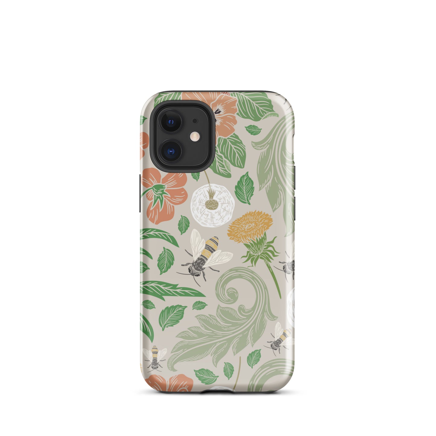 Tough Case for iPhone® Floral Bees