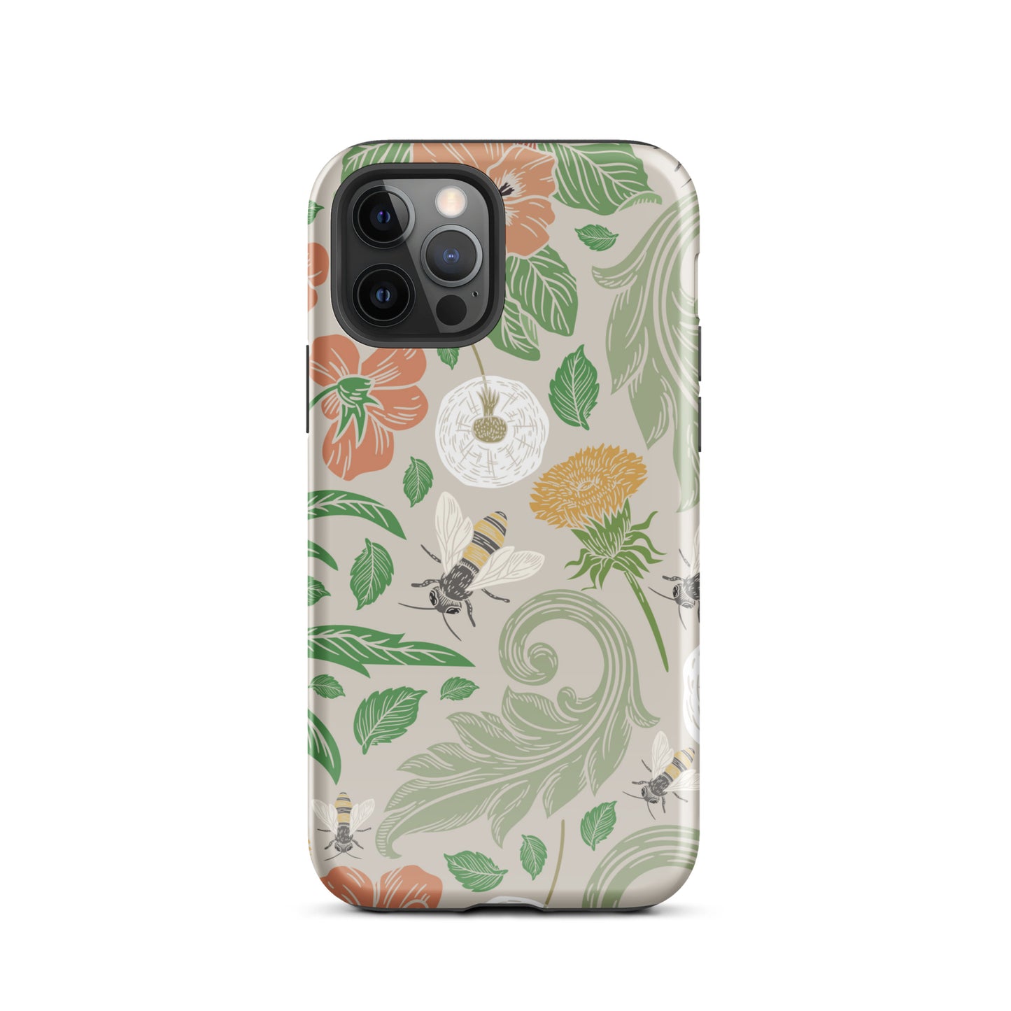 Tough Case for iPhone® Floral Bees