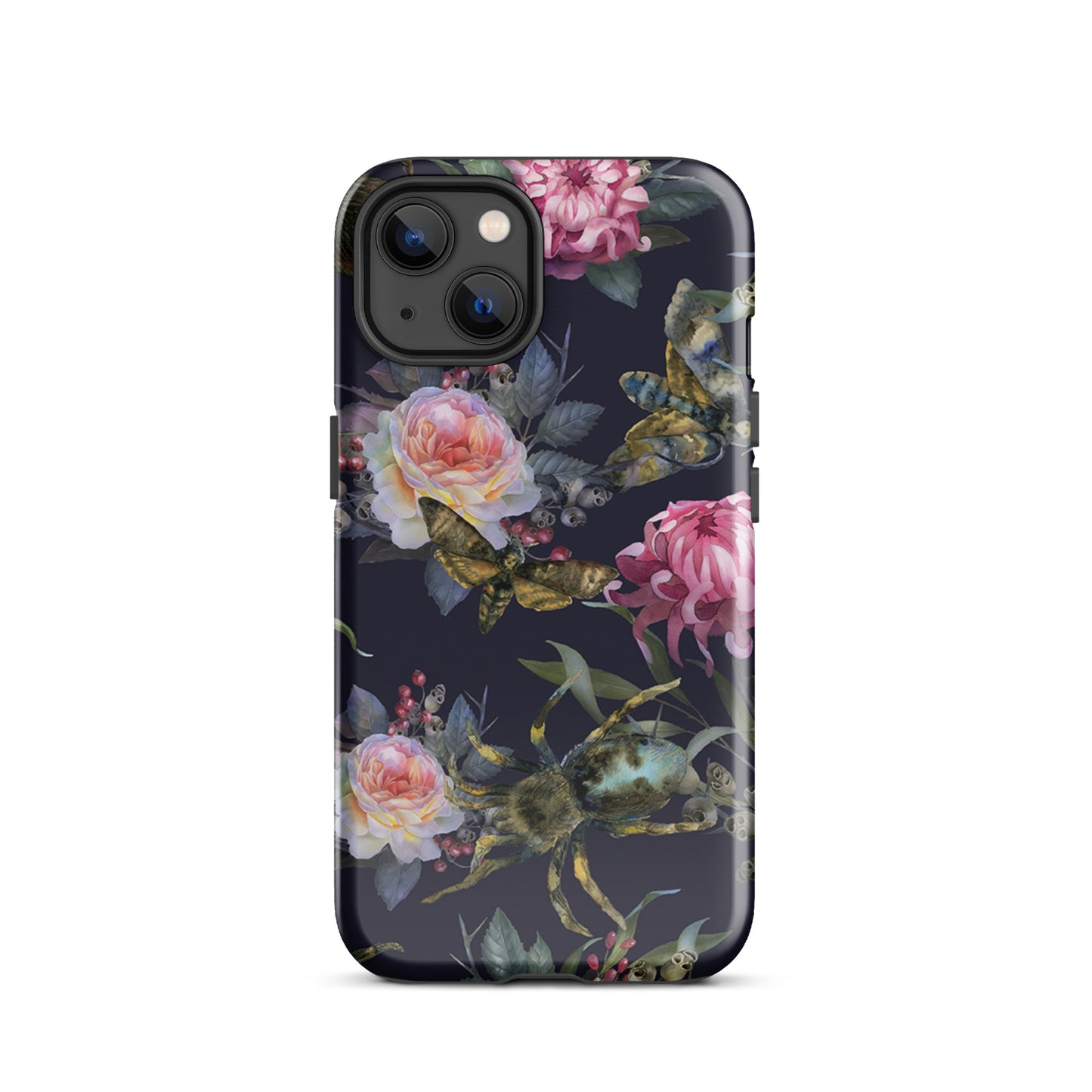 Tough Case for iPhone® Flowers and Spiders