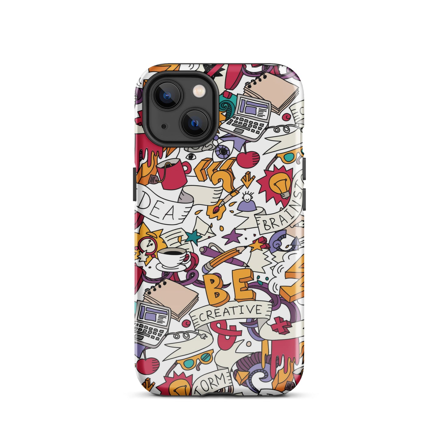 Tough Case for iPhone® Be Creative White