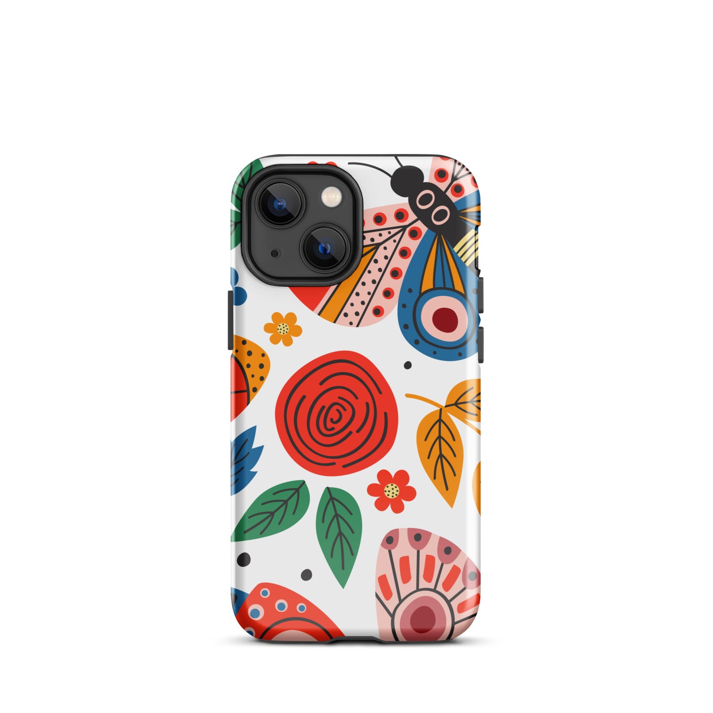 Tough Case for iPhone® Colorful moth