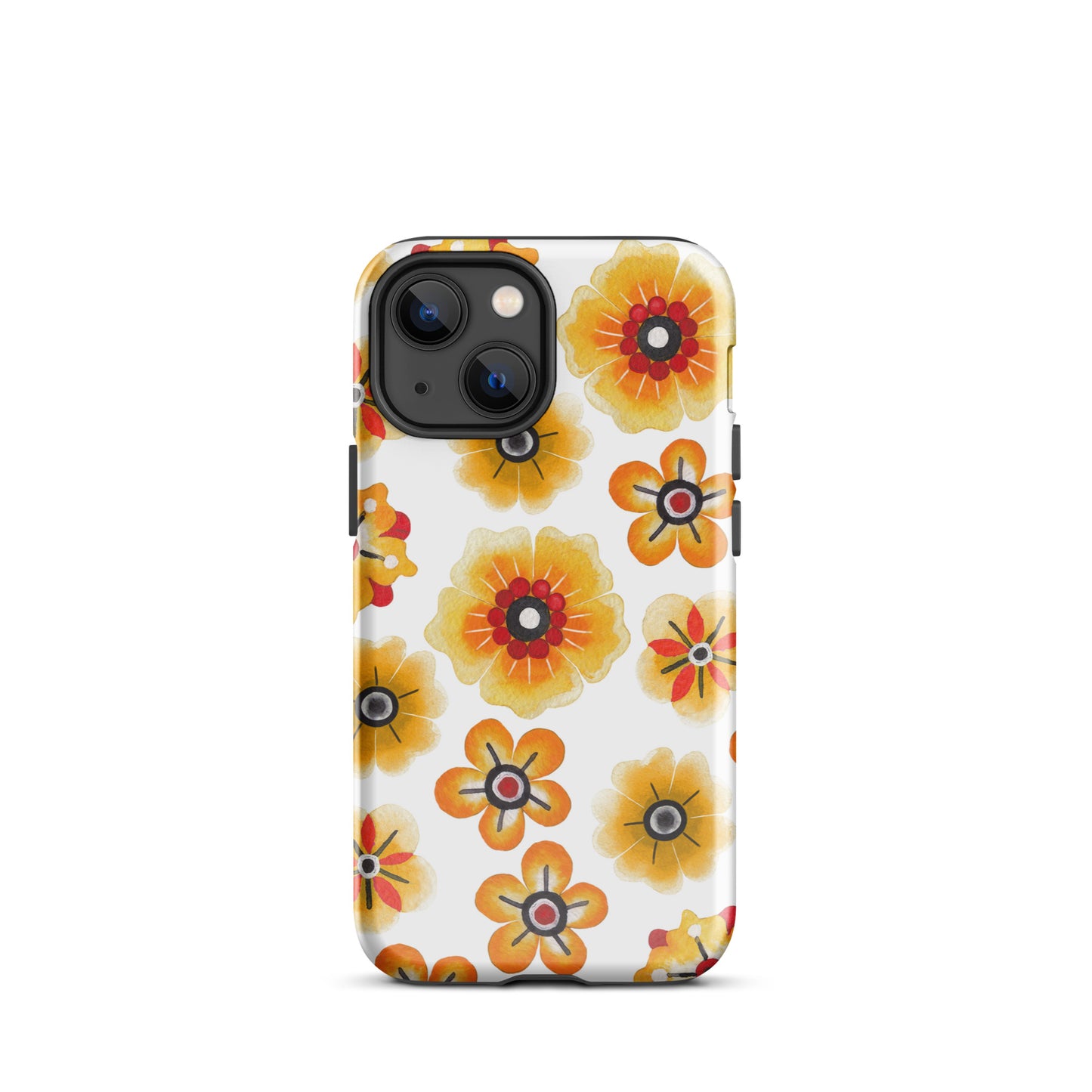 Tough Case for iPhone® Orange Flowers