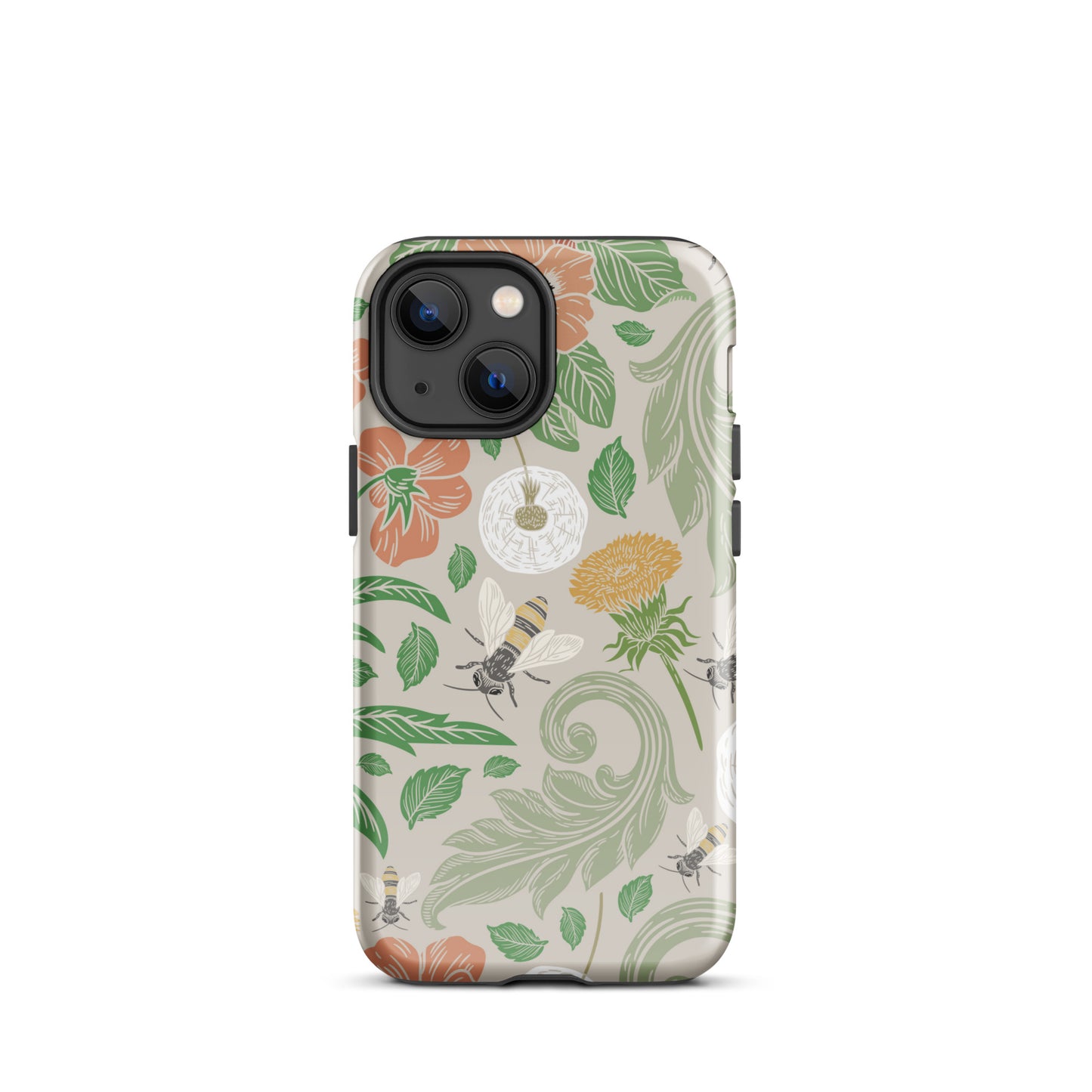 Tough Case for iPhone® Floral Bees