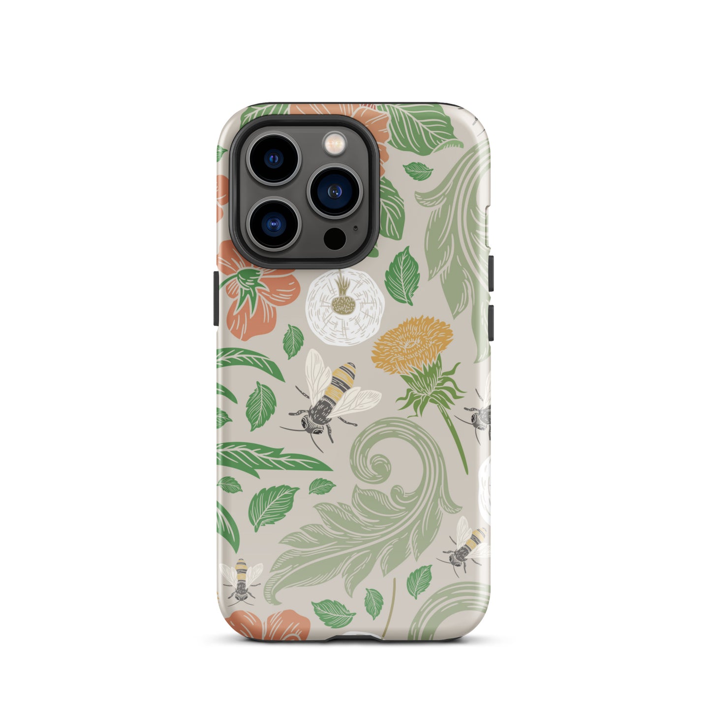 Tough Case for iPhone® Floral Bees