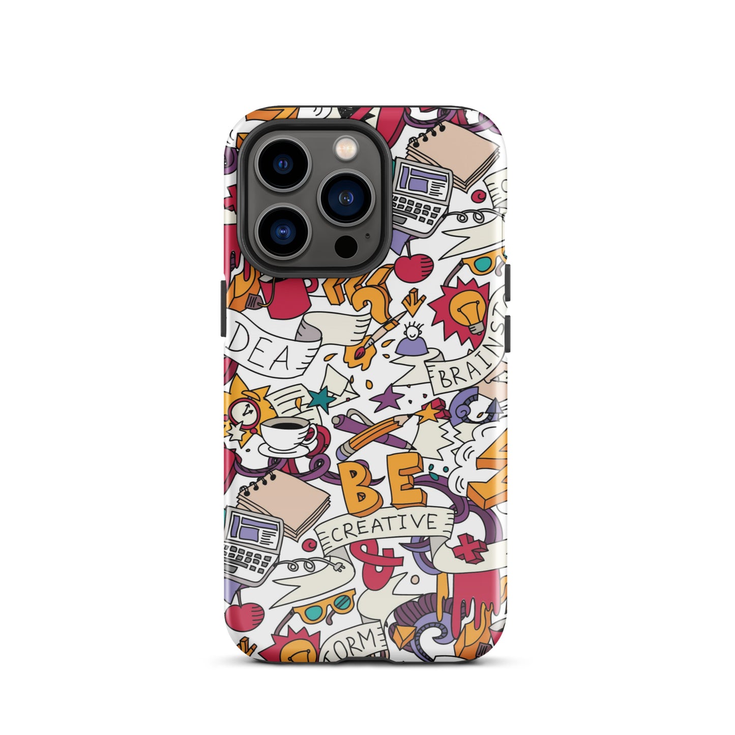 Tough Case for iPhone® Be Creative White