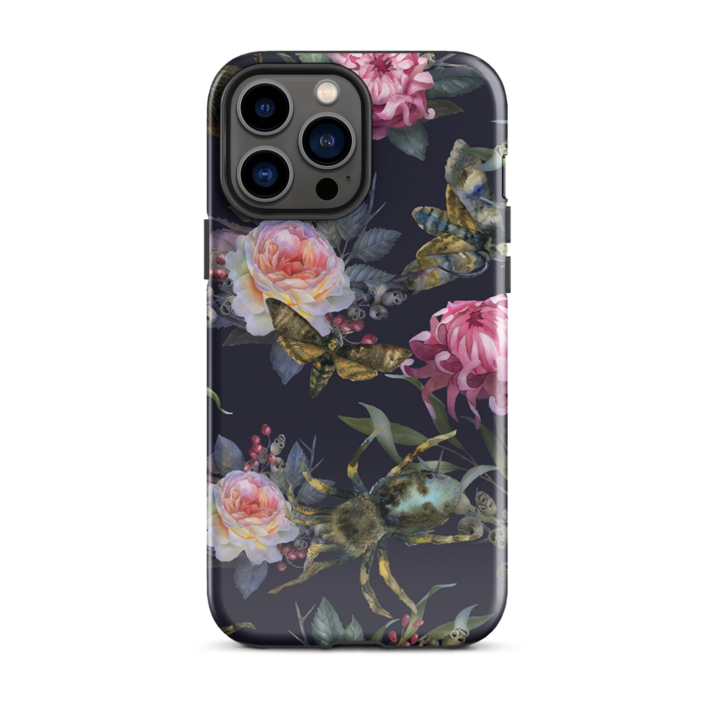 Tough Case for iPhone® Flowers and Spiders