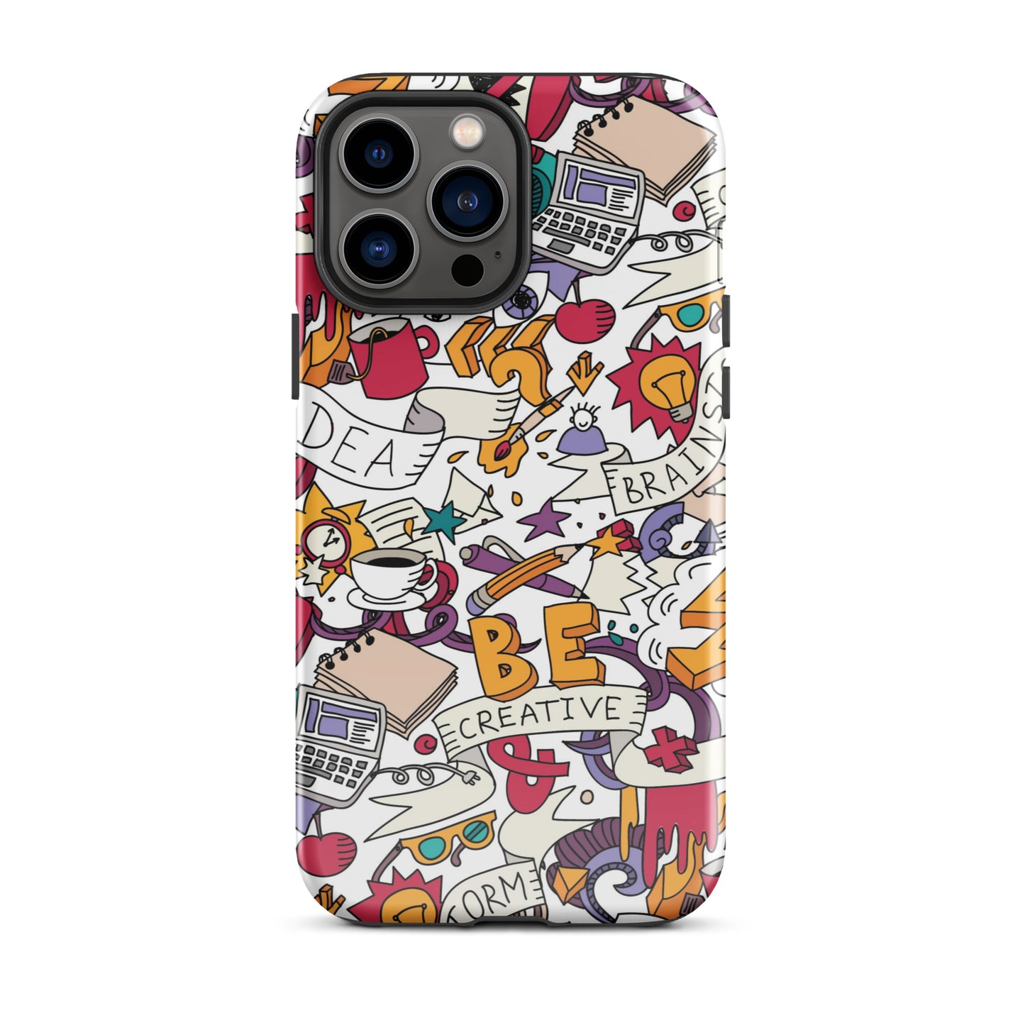 Tough Case for iPhone® Be Creative White