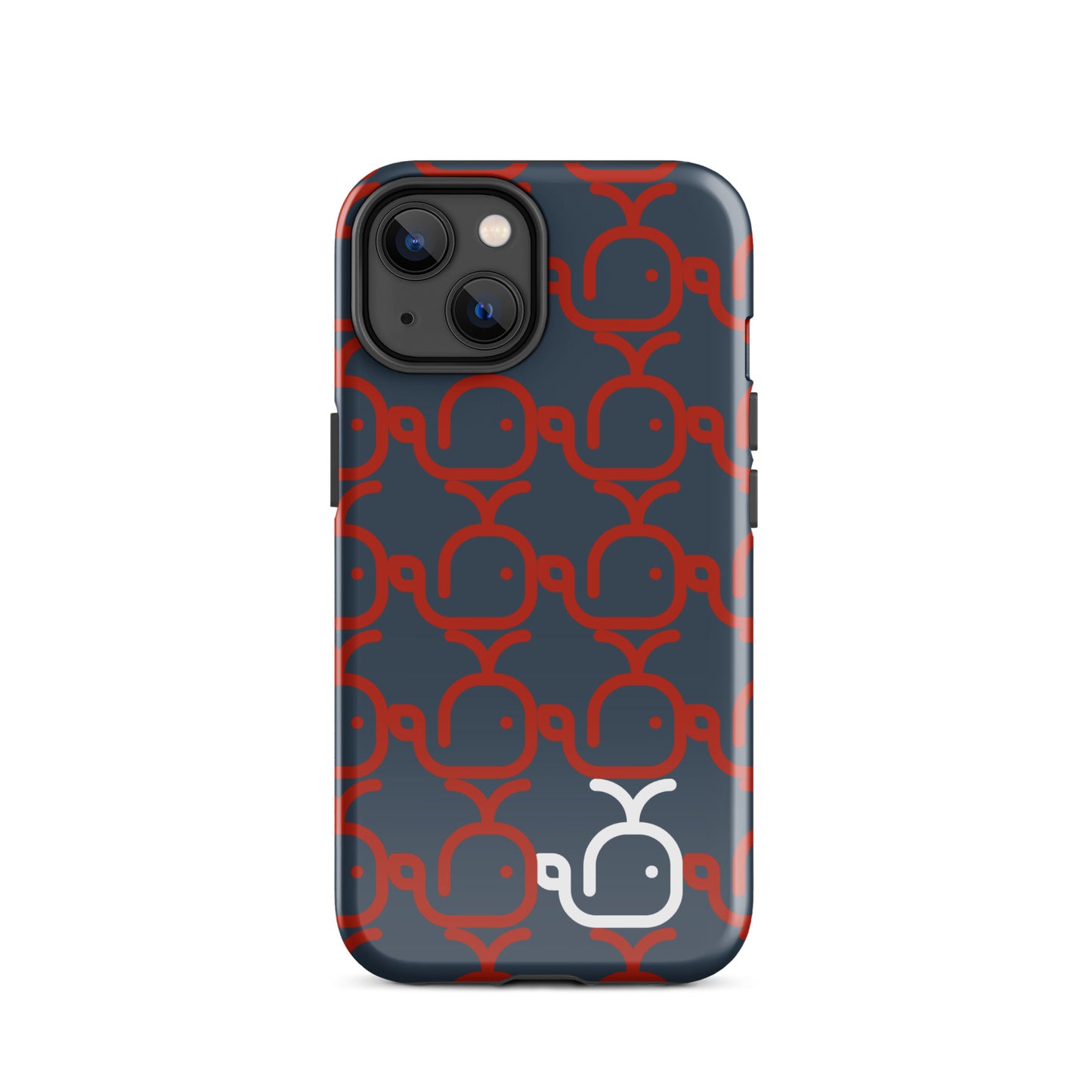 Tough Case for iPhone® Whales Red/Blue