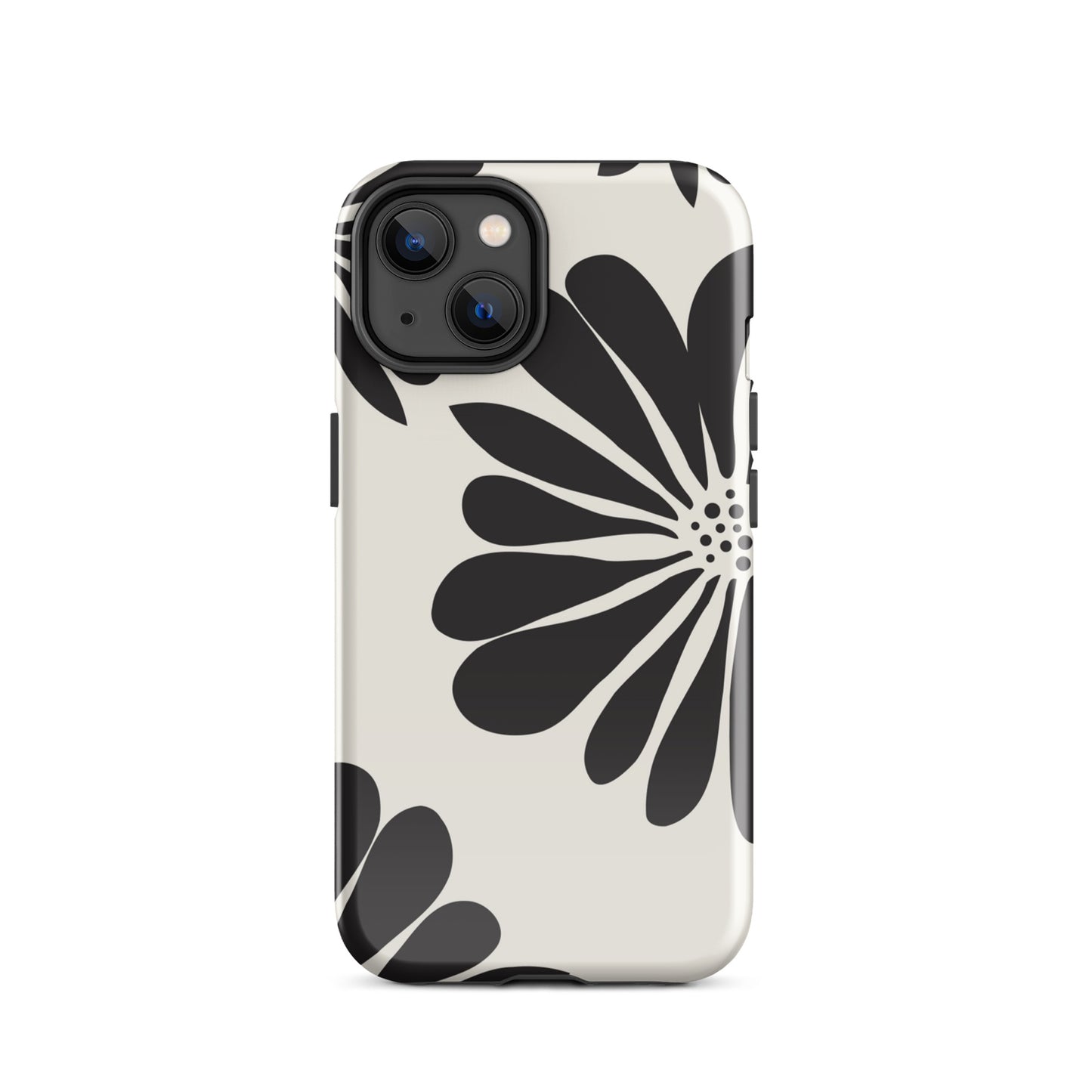 Tough Case for iPhone® Flowers Black & White