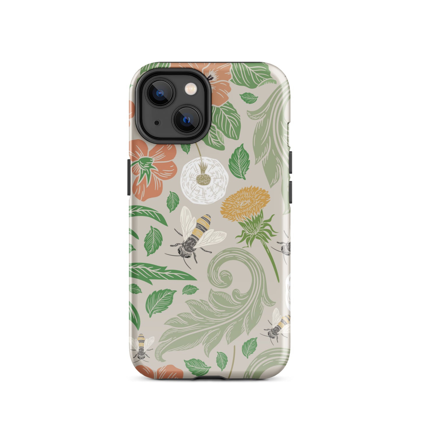 Tough Case for iPhone® Floral Bees