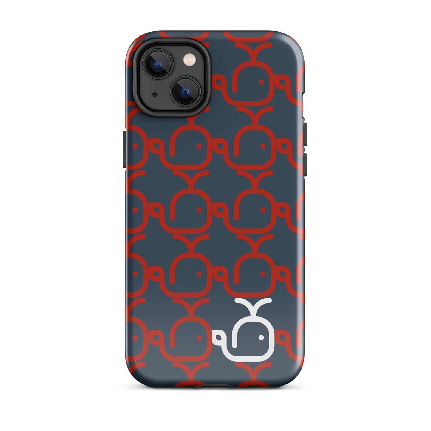 Tough Case for iPhone® Whales Red/Blue