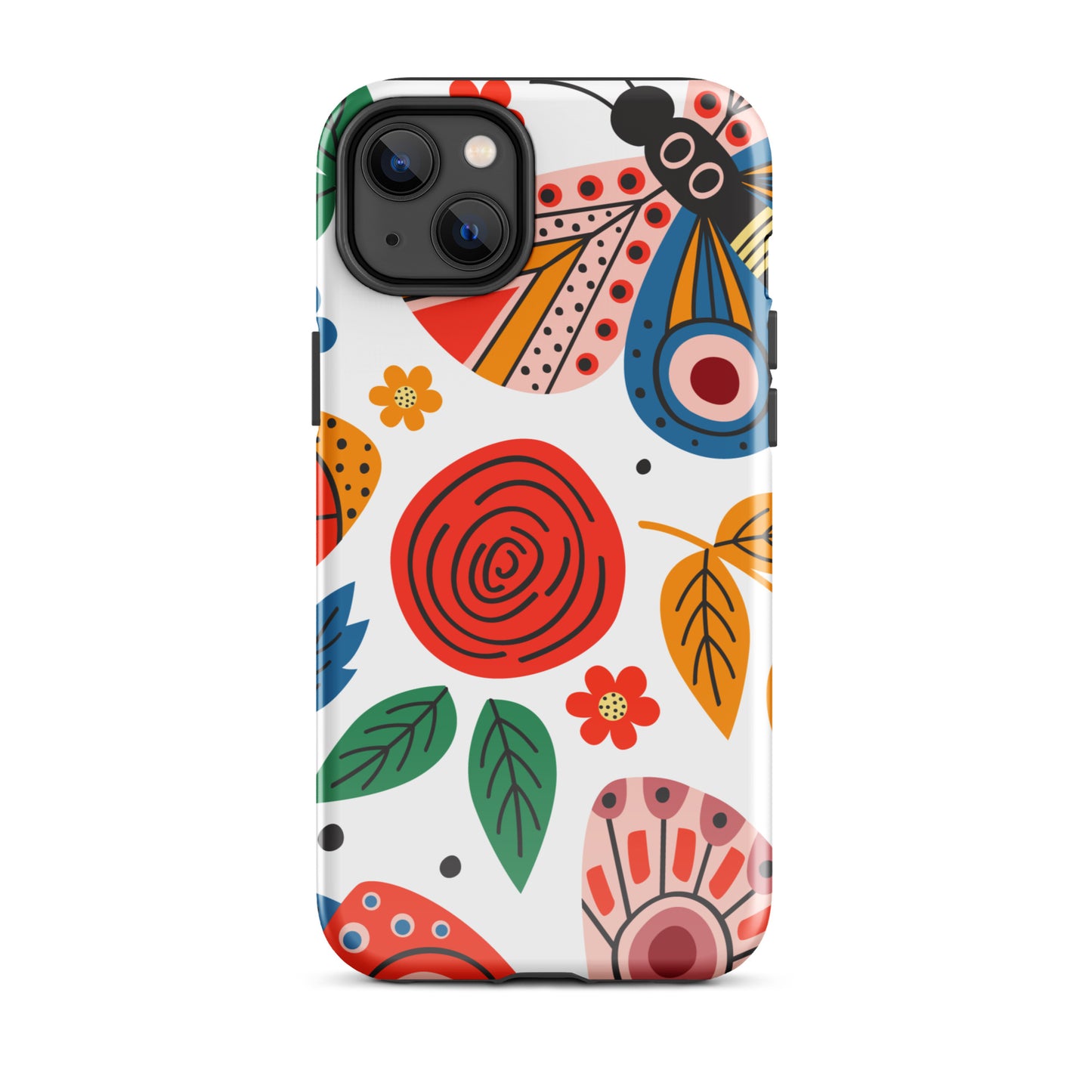 Tough Case for iPhone® Colorful moth