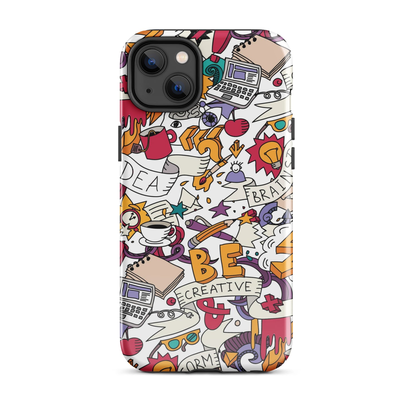 Tough Case for iPhone® Be Creative White