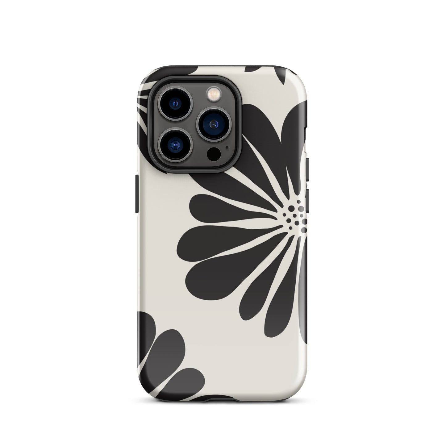 Tough Case for iPhone® Flowers Black & White