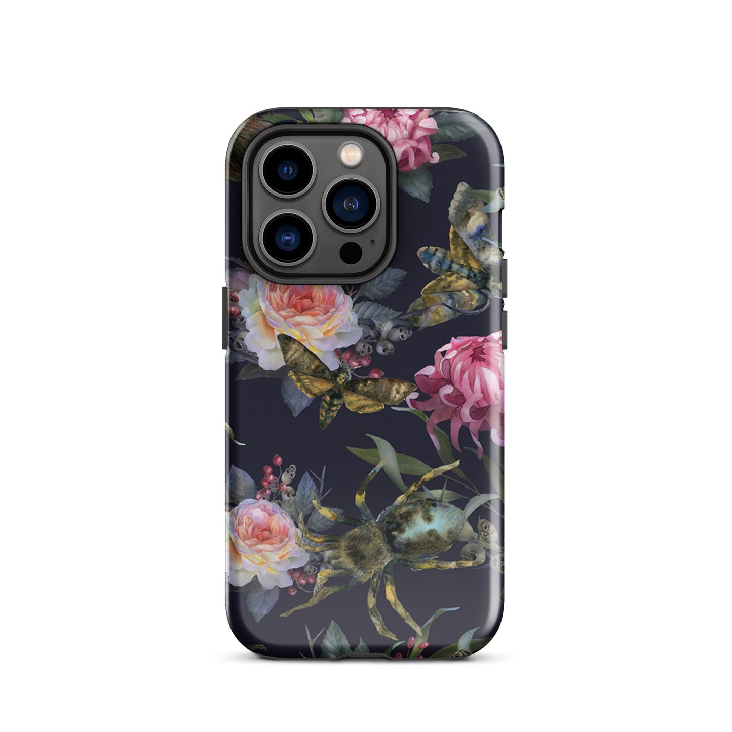 Tough Case for iPhone® Flowers and Spiders