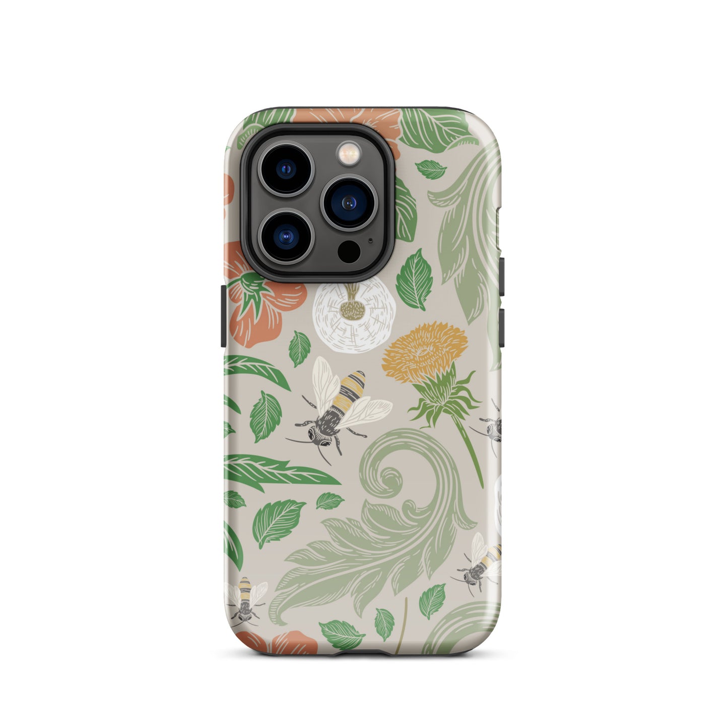 Tough Case for iPhone® Floral Bees