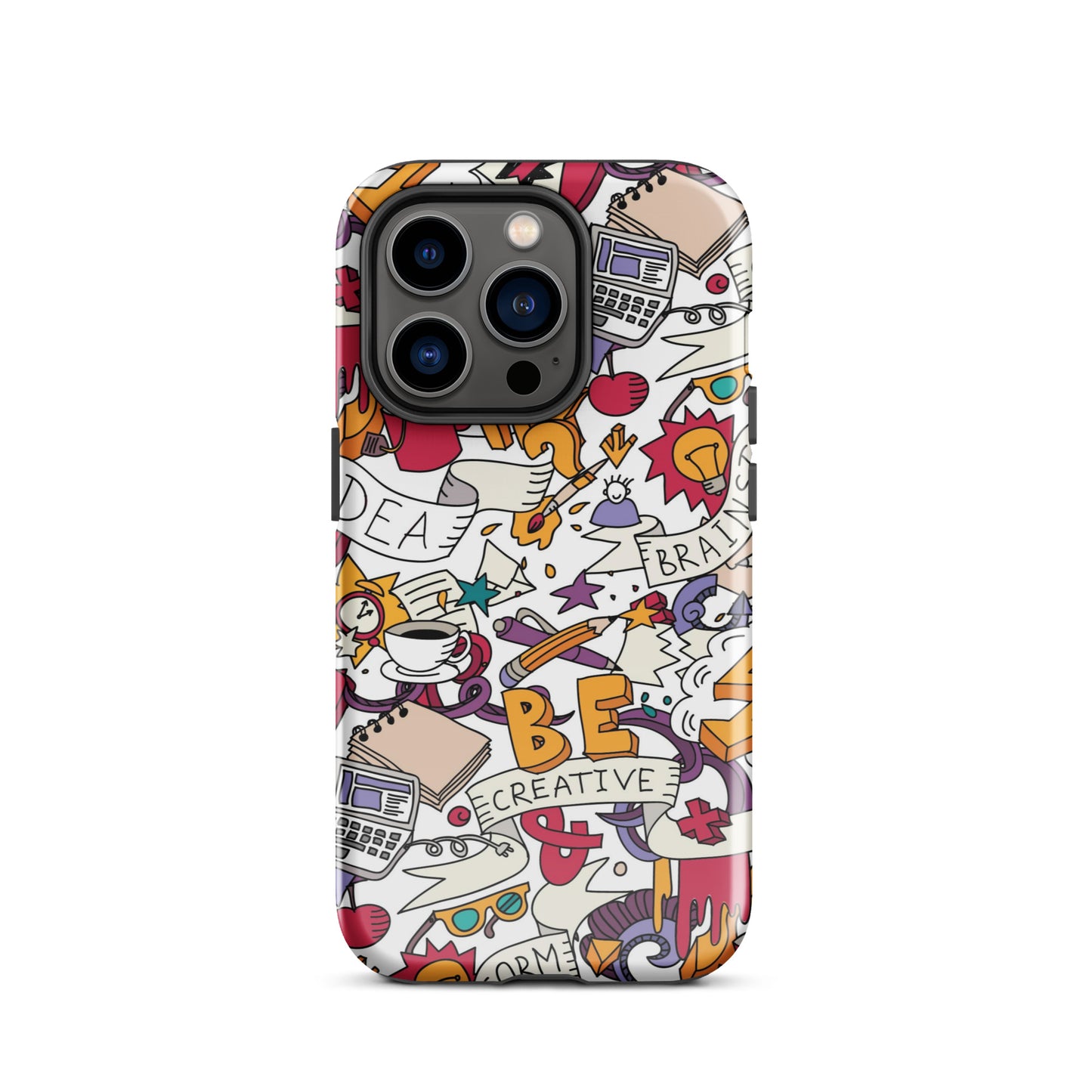 Tough Case for iPhone® Be Creative White