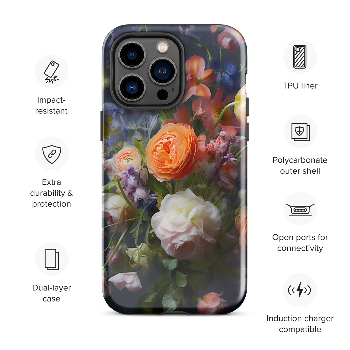 Tough Case for iPhone® Floral 1