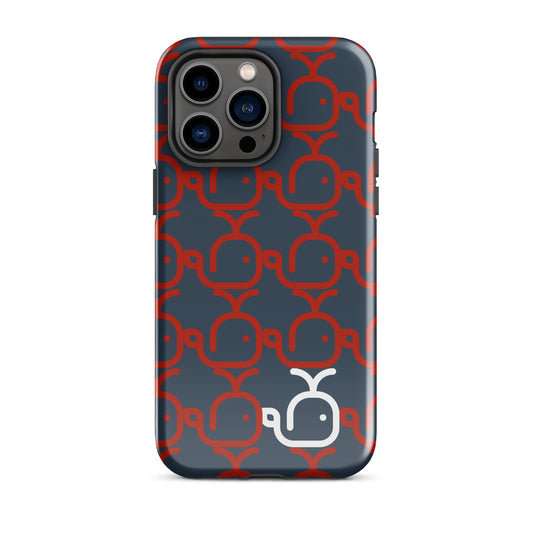 Tough Case for iPhone® Whales Red/Blue