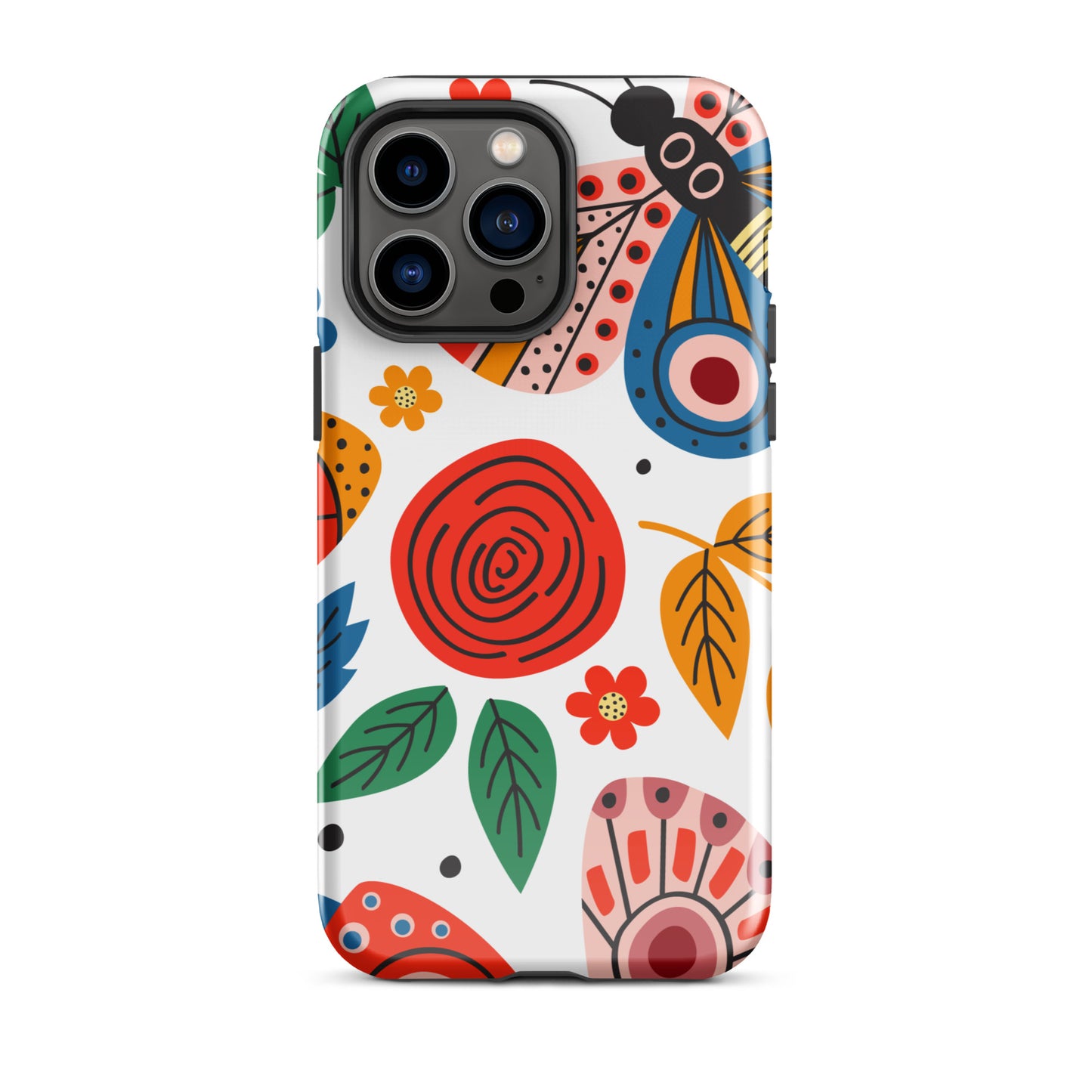 Tough Case for iPhone® Colorful moth