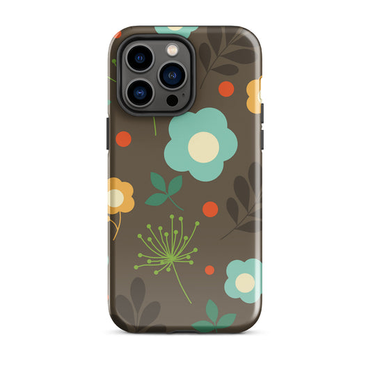 Tough Case for iPhone® Retro Flowers